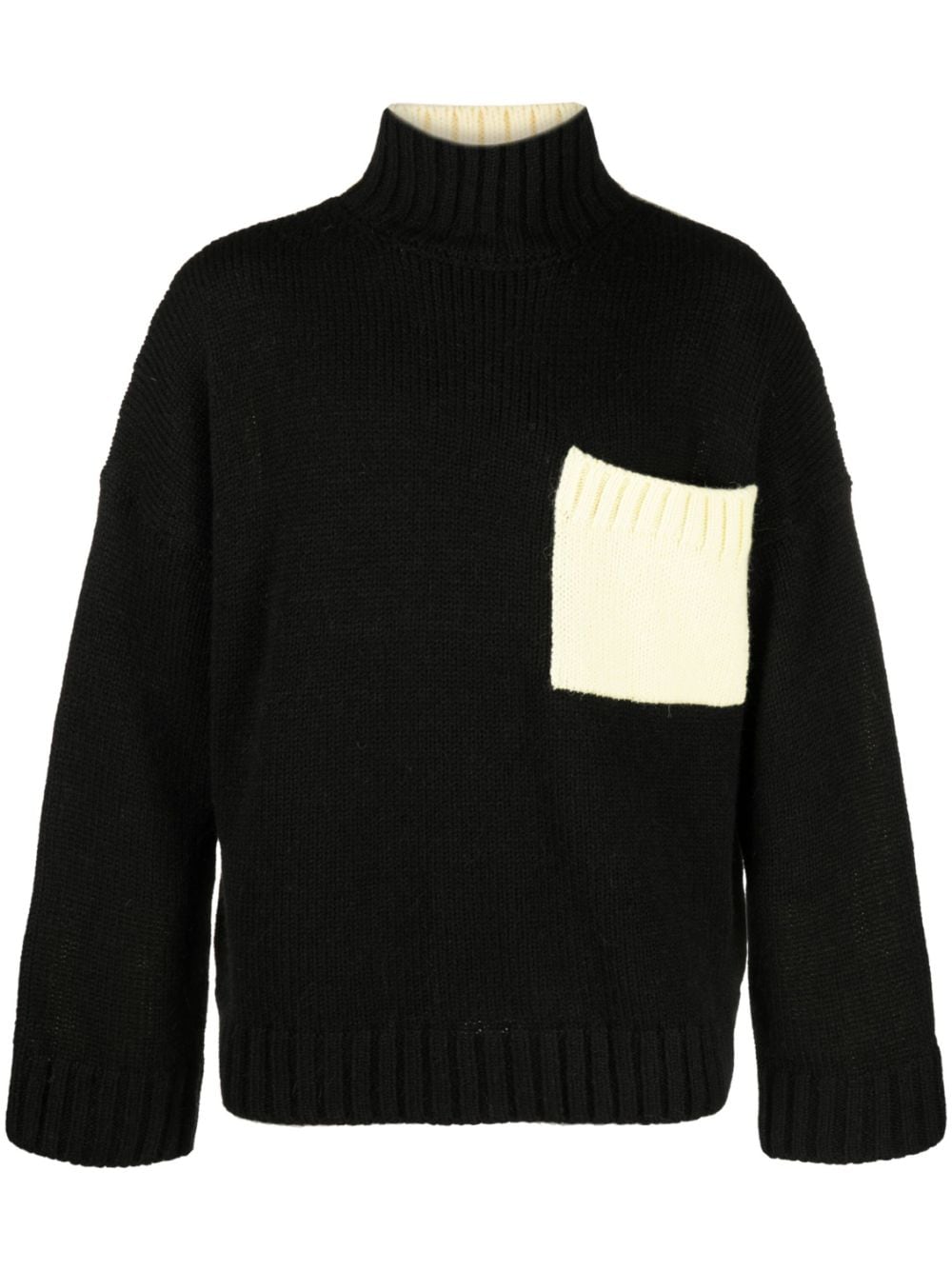 Black and mint two-tone long-sleeved jumper - unisex - JW ANDERSON